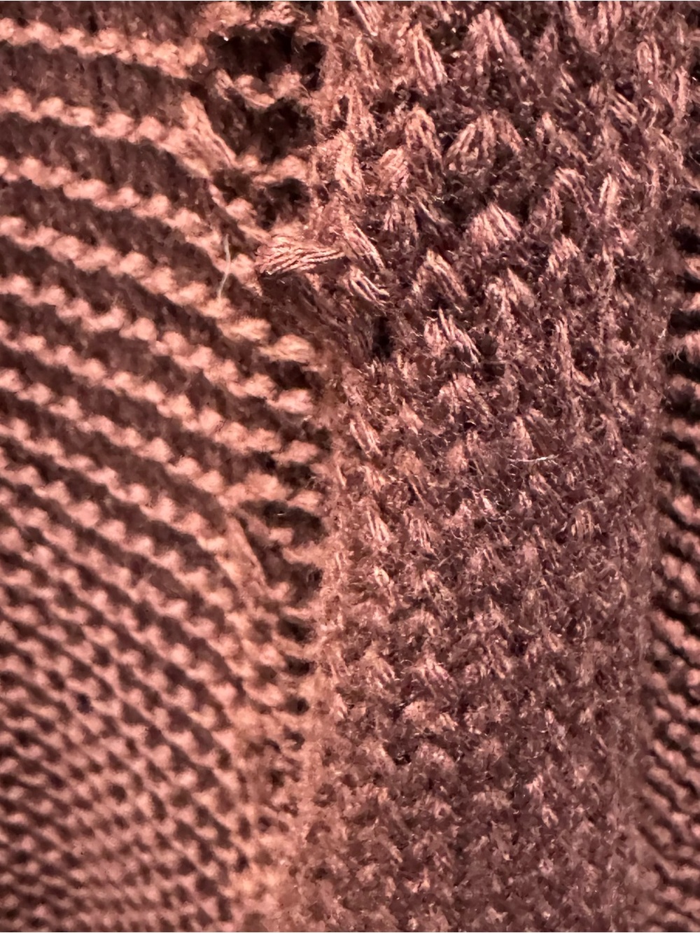 Umgee Ruffle-Front Open Cardigan Sweater - Rust Brown - Picture 4 of 8